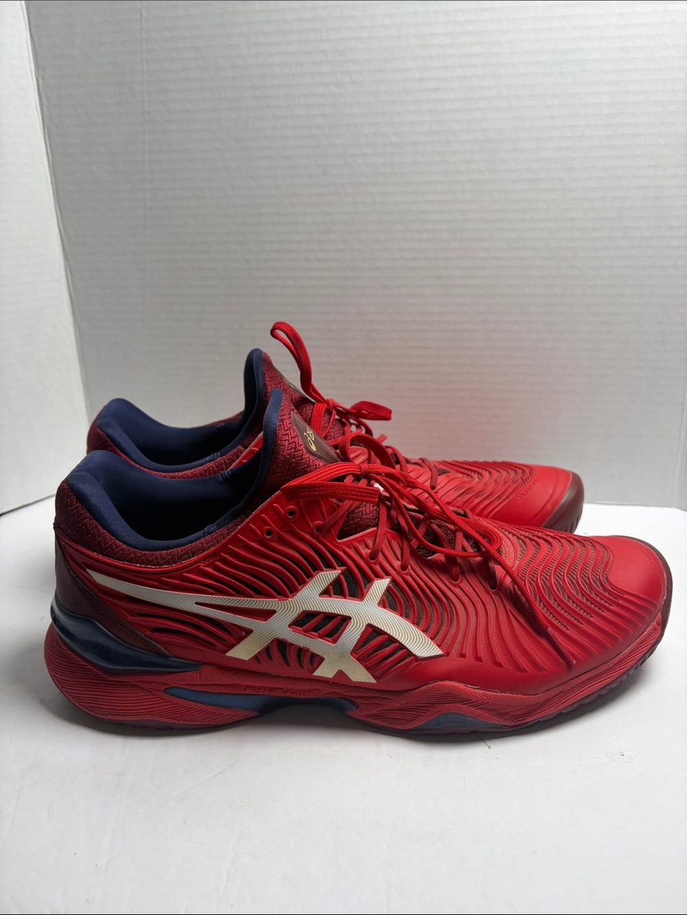ASICS Court FF 2 Men’s Size 13 Red Navy Tennis Court Shoes 1041A083
